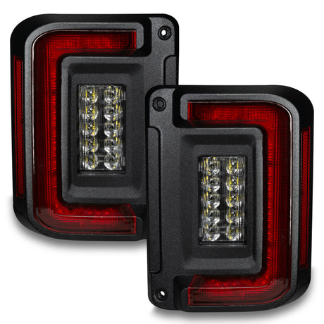 2007-2017 Wrangler Flush Mount LED Tail Lights - View 3 | Dirty Garage