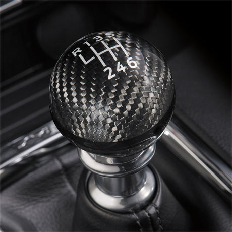 2015-2026 Mustang Carbon Fiber Shift Knob 6 Speed - View 4 | Dirty Garage