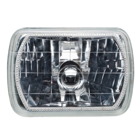 Universal Pre Installed Lights 7x6" Sealed Beam White Halo | Dirty Garage