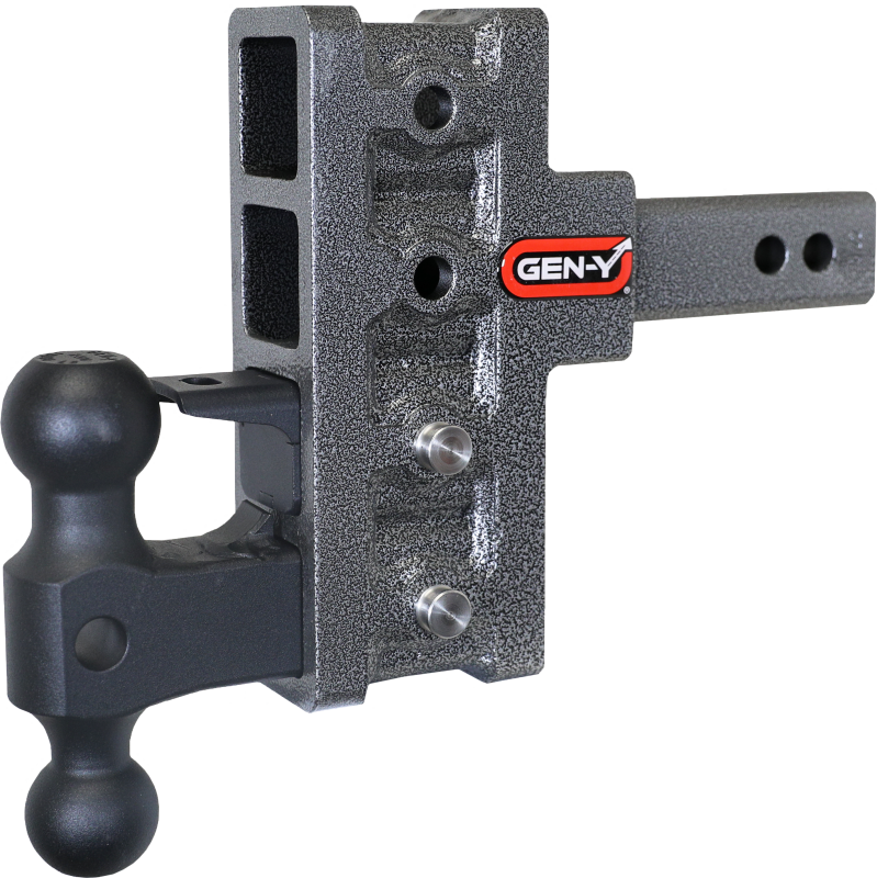 Gen-Y Mega Duty 2in Shank 5in Offset Drop 2K TW 16K Hitch w/GH-051 Dual-Ball/GH-032 Pintle Lock | Dirty Garage