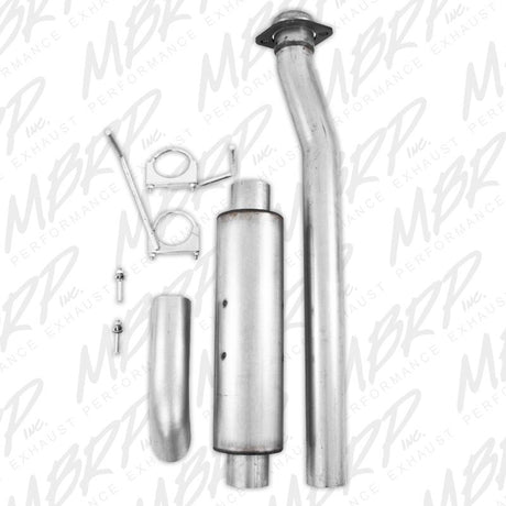2011-2012 F-150 SVT Raptor 6.2L 3.5" Cat Back Single Turn Down Aluminum Exhaust - View 3 | Dirty Garage