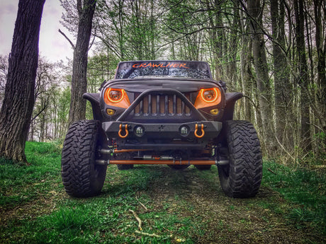 Universal 7" High Powered LED Headlights Black Bezel Dynamic - View 18 | Dirty Garage