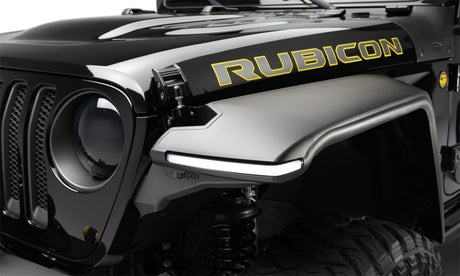 2018-2021 Wrangler JL 2-Door & 4-Door Black Flat Style Flares 4-Piece - View 6 | Dirty Garage