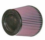 Universal Cone Filter 5in ID 6.5in base 4.5in top 5.625in height carbon fiber look | Dirty Garage