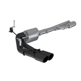 2019- Chevrolet 1500 Pre-Axle Dual Side Exit 4" OD Tip Black Coated - View 2 | Dirty Garage