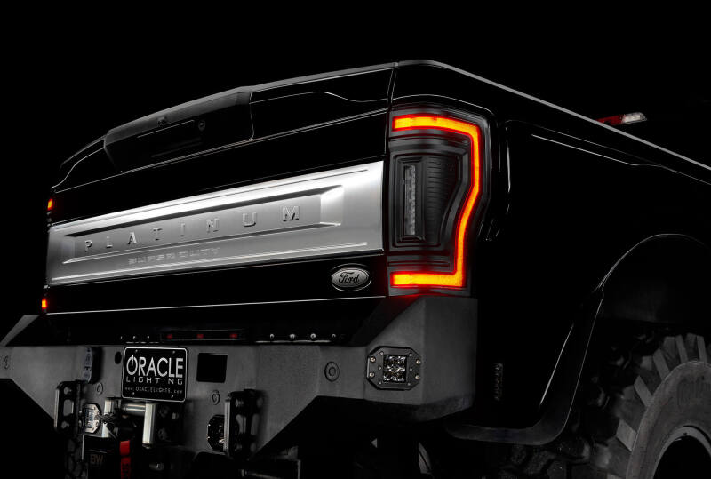 Oracle Lighting 17-22 Ford F-250/350 (Black Series) Flush Mount LED Tail Lights - View 12 | Dirty Garage