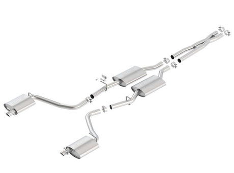 Borla 15-16 Dodge Charger 3.6L V6 ATAK Cat Back Exhaust (Uses Factory Valence) - View 3 | Dirty Garage