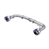 2022 Subaru BRZ Toyota GR86 2.4L 2.5" Dual Split Rear Exit Exhaust w 5" Burnt Tips | Dirty Garage