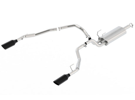 Borla 09-17 Ram 1500 5.7L V8 3in-2.5in Dual Out Pipe 5in Tip S-Type Exhaust Black Chrome - View 4 | Dirty Garage
