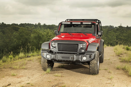 Rugged Ridge Spartacus Front Bumper Black 07-18 Jeep Wrangler - View 6 | Dirty Garage