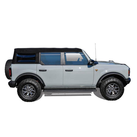 Universal 75" Black Grate Steps Running Boards - View 4 | Dirty Garage