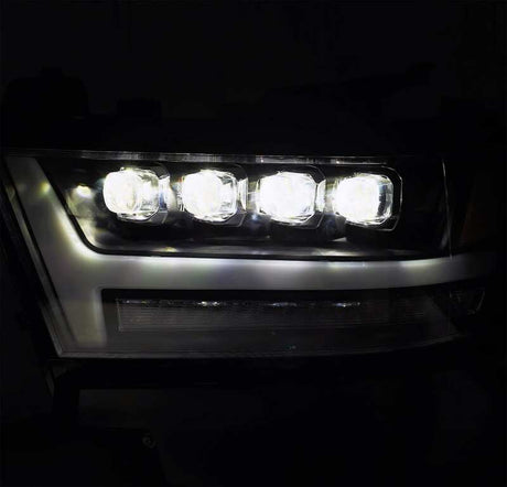 2019-2022 Ram 1500 Nova-Series LED Projector Jet Black Headlights Active Light Sequential Signal DRL - View 5 | Dirty Garage