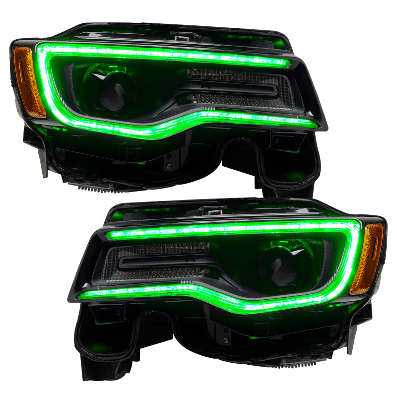 2014-2021 Grand Cherokee Headlight DRL Upgrade Kit w/ Dynamic ColorSHIFT - View 5 | Dirty Garage
