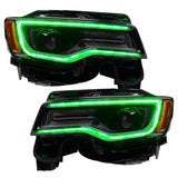 2014-2021 Grand Cherokee Headlight DRL Upgrade Kit w/ Dynamic ColorSHIFT - View 5 | Dirty Garage