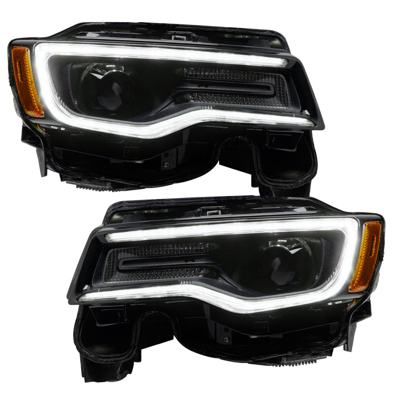 2014-2021 Grand Cherokee Headlight DRL Upgrade Kit w/ Dynamic ColorSHIFT - View 6 | Dirty Garage