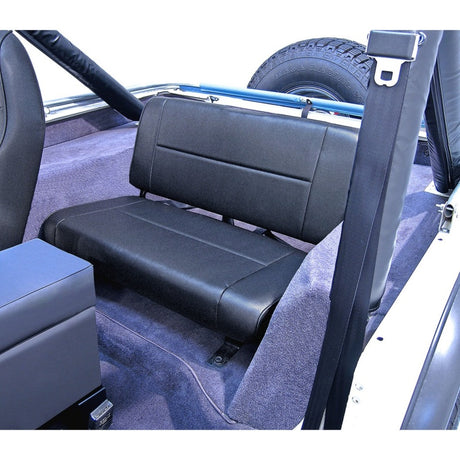 Rugged Ridge Standard Rear Seat Black Denim 55-95 Jeep CJ / Jeep Wrangler | Dirty Garage