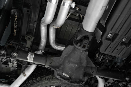 2017-2020 F-150 Raptor 3.5"L Ecoboost Dual Rear Exit 3" Resonator Back Exhaust System - View 6 | Dirty Garage
