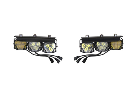 2021+ Bronco Morimoto 4Banger Triple Fog Kit Brackets | Dirty Garage