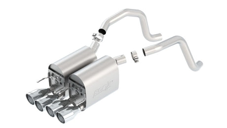 Borla 05-08 Corvette Coupe/Conv 6.0L/6.2L 8cyl 6spd RWD Touring SS Exhaust (rear section only) - View 2 | Dirty Garage