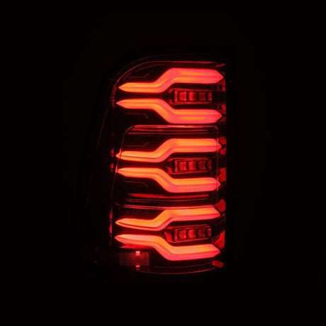 2019-2021 Ram 1500 Luxx-Series LED Tail Lights Alpha Black w Active Light Sequential Signal - View 6 | Dirty Garage