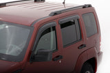 2008-2014 Liberty Ventvisor Outside Mount Window Deflectors 4-Piece Smoke - View 2 | Dirty Garage