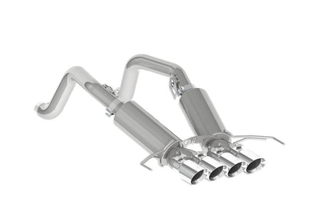 2014-2019 Corvette V8 6.2L 3" T304 Dual Cat Back 4" Quad Dual Wall Tips - View 3 | Dirty Garage