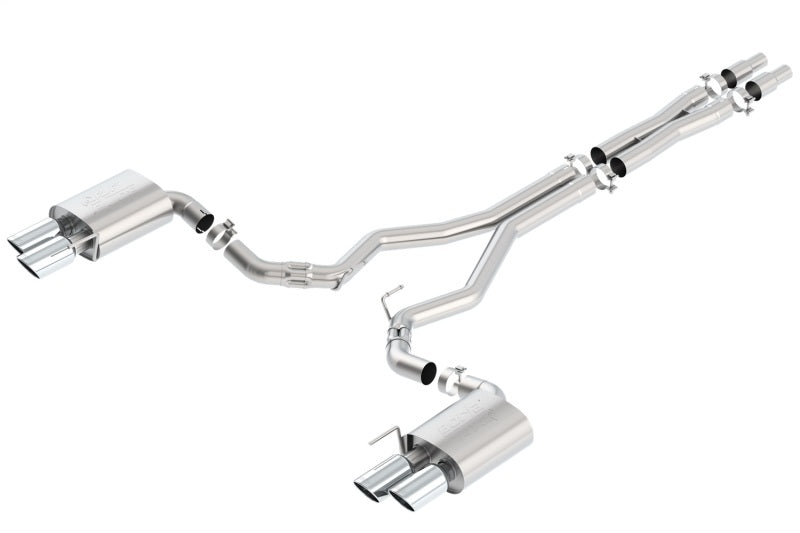 Borla 2018 Ford Mustang GT 5.0L AT/MT (w/o Valves) ATAK 3in Cat-Back Exhaust w/Polished Tips | Dirty Garage
