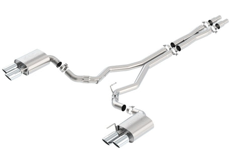 Borla 2018 Ford Mustang GT 5.0L AT/MT (w/o Valves) ATAK 3in Cat-Back Exhaust w/Polished Tips | Dirty Garage