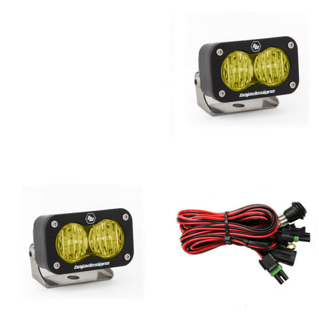 Universal S2 Sport Wide Cornering Pattern Pair LED Work Light Amber | Dirty Garage