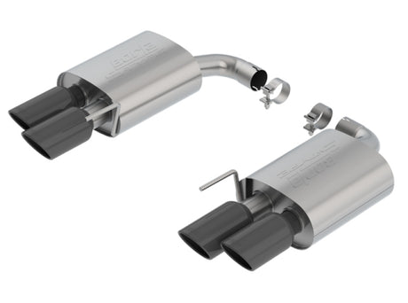 Borla 18-19 Ford Mustang GT 5.0L 2.5in S-Type Exhaust w/o Valves (Rear Section Only) - Black Chrome | Dirty Garage