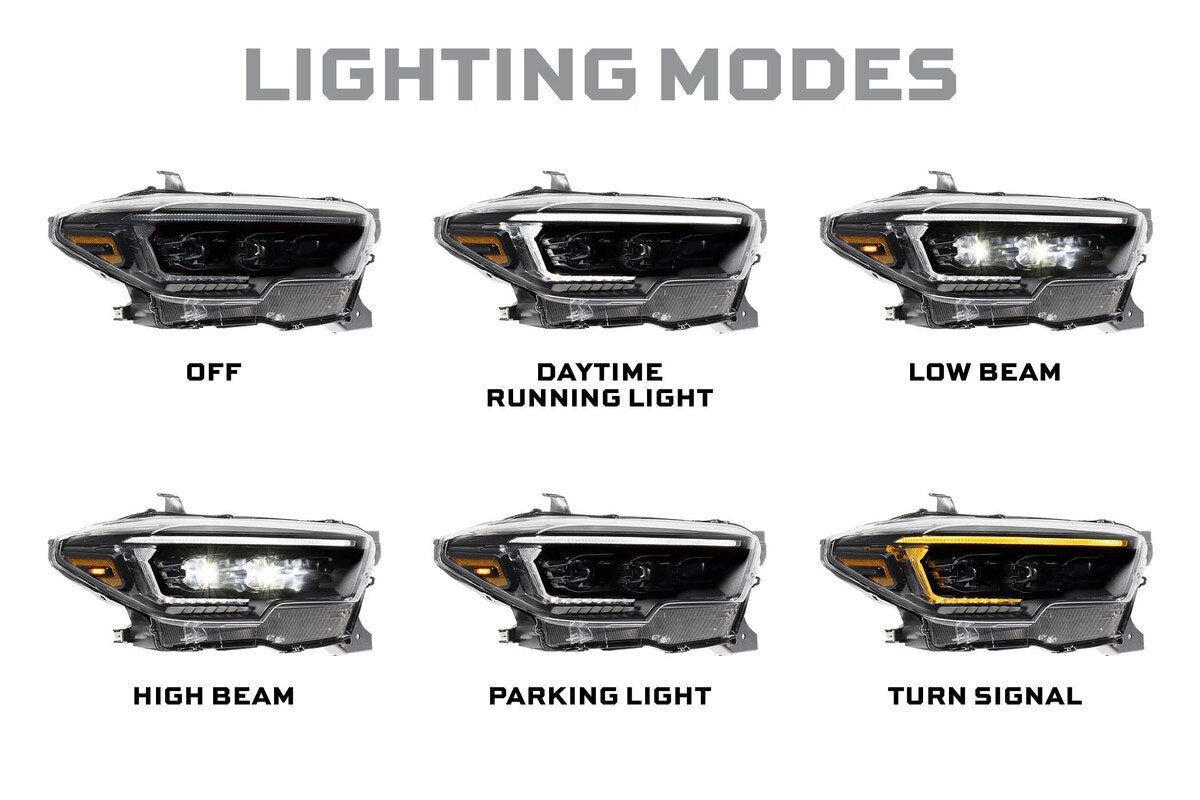 2016-2023 Tacoma XB Evo Hybrid Headlights Set (LF2-530Y)