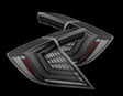 2016-2021 Civic Hatchback Type-R FK8 Nova-Series LED Tail Lights Alpha Black | Dirty Garage
