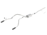 Borla 14 Silv/Sierra C/B Exhaust ATAK 1500 5.3L V8 AT/MT 2&4WD Ext Cab (78.7) WB - Black Chrome - View 4 | Dirty Garage