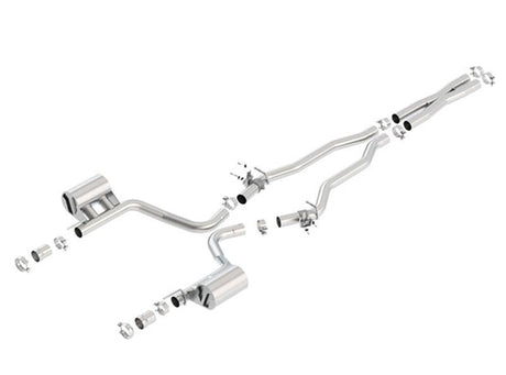 Borla 2015 Dodge Challenger SRT/392 Hemi 6.4L V8 ATAK Catback Exhaust w/ Valves Factory Bezel - View 3 | Dirty Garage