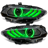 2018-2023 Mustang Dynamic ColorSHIFT LED Headlights Black Series - View 7 | Dirty Garage