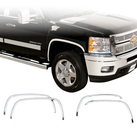 2015-2019 GM HD Stainless Steel Fender Trim - View 3 | Dirty Garage