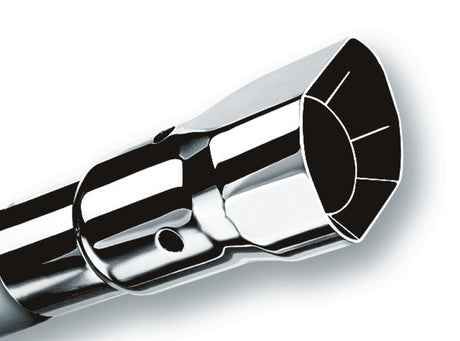 Borla Universal Polished Tip Single Square Angle-Cut Intercooled (inlet 2 1/4in. Outlet 2 1/2 x 2 3/ - View 2 | Dirty Garage