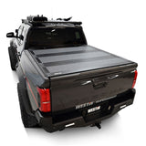 Westin 24-26 Toyota Tacoma 2WD/4WD 5ft. Bed Hard Tri-Fold Tonneau Cover - Black - View 8 | Dirty Garage