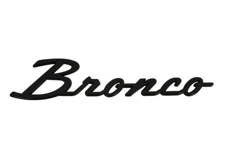 2021-2024 Bronco Classic Script Fender Badge Kit - Gloss Black - View 12 | Dirty Garage