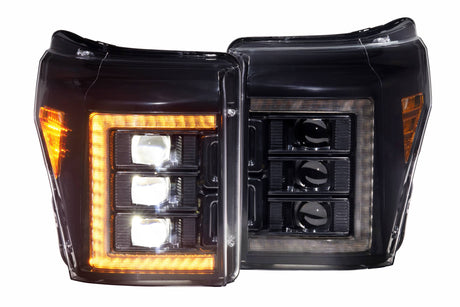 2011-2016 Superduty XB LED Headlights Pair Amber DRL | Dirty Garage