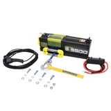 Universal S5500SR 12V DC Winch w/ Yellow Synthetic Rope - View 4 | Dirty Garage