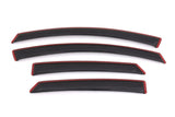 2013-2018 Fusion Ventvisor In-Channel Front and Rear Window Deflectors 4-Piece Smoke - View 2 | Dirty Garage