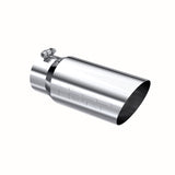 Universal 5 OD Angled Single Walled 4" Inlet 12" Length Tip - View 3 | Dirty Garage