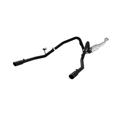 2011-2014 F-150 2.5" Black Coated Cat-Back Dual Rear Exit Exhaust System | Dirty Garage