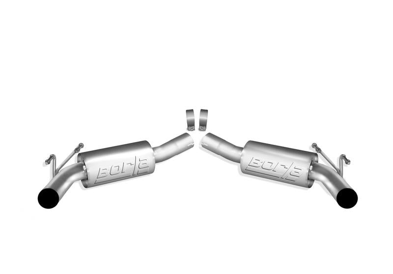 Borla 2010 Camaro 6.2L ATAK Exhaust System w/o Tips works With Factory Ground Effects Package (rear - View 4 | Dirty Garage