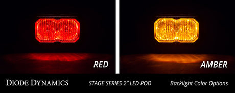 Universal Stage Series 2" Sport White Flood Standard RBL LED Pod - View 5 | Dirty Garage