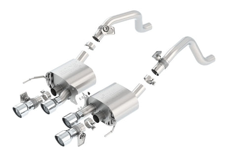 Borla 2014 Chevrolet Corvette C7 6.2L 8cyl ATAK Exhaust w/ NPP Dual Mode (rear section only) - View 3 | Dirty Garage