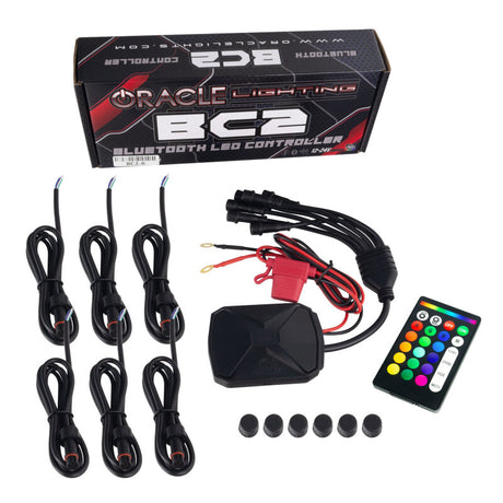Universal BC2 Bluetooth ColorShift RGB LED Controller 6 Output - View 3 | Dirty Garage