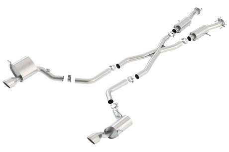 Borla 2015 Jeep Grand Cherokee SRT8 S-Type Dual Round Rolled Exit Catback Exhaust - View 3 | Dirty Garage