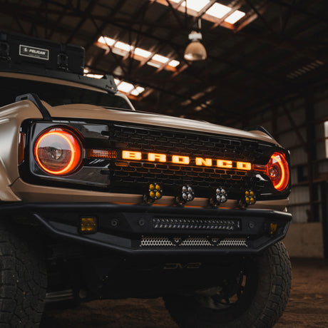 Bronco 2021-2023 Luminix LED Grille Emblem - View 4 | Dirty Garage